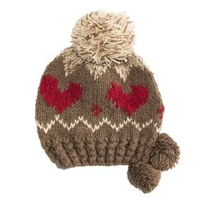 Pom Pom Soft Warm Hat. Khaki